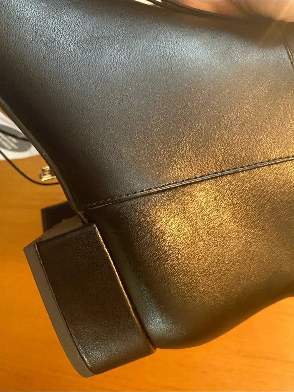 Liz Claiborne Black Over-the-Knee Faux Leather Boots